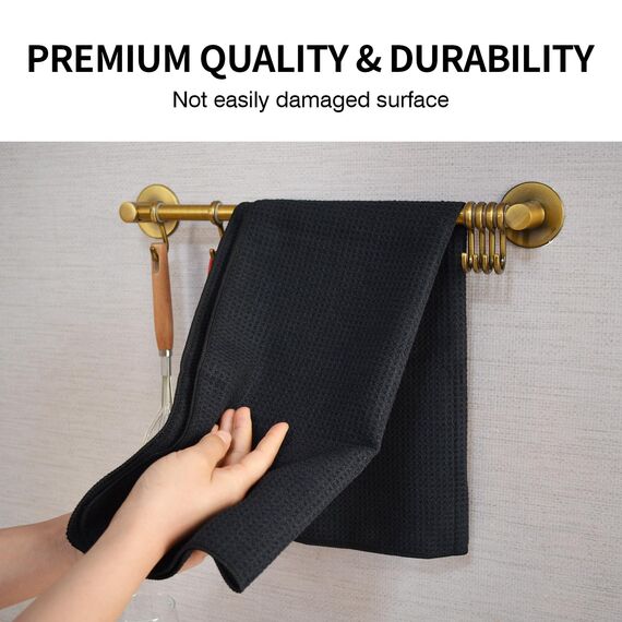 VIVOTE Microfaser Geschirrtücher 40 x 70cm, Schwarz Küchentücher, Ultraweiches und Saugfähiges Premium-Geschirrtuch, Langlebige Fusselfreie Reinigungstücher 2 Stück