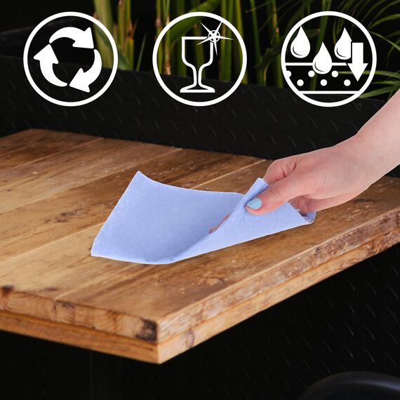 com-four® 120x Haushaltstücher auf Rollen in 3 Farben - extrem saugfähige und strapazierbare Reinigungstücher aus Viskose - Wiederverwendbare Allzweck-Wischtücher (18x28-120 Stück - Rolle)