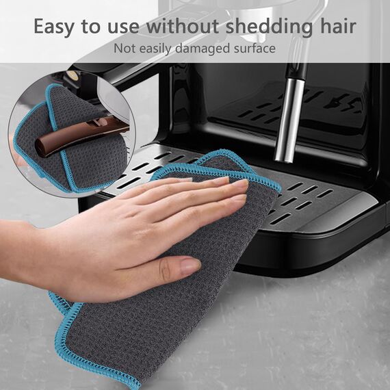 VIVOTE Mikrofasertücher Barista Tuch Waffeltuch Spüllappen Waschbar Spültuch für Küche Dicke Haushalts Putzlappen Fusselfrei 20 cm X 20 cm 12 Stück