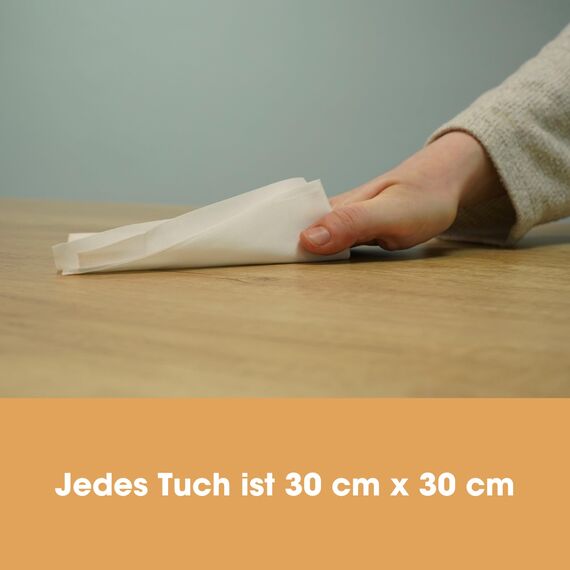 Furniture Clinic 6 Stück fusselfreie Reinigungstücher – 6 Reinigungstücher zum Reinigen, Ölen von Holzmöbeln, Auftragen von Holzwachsen und mehr