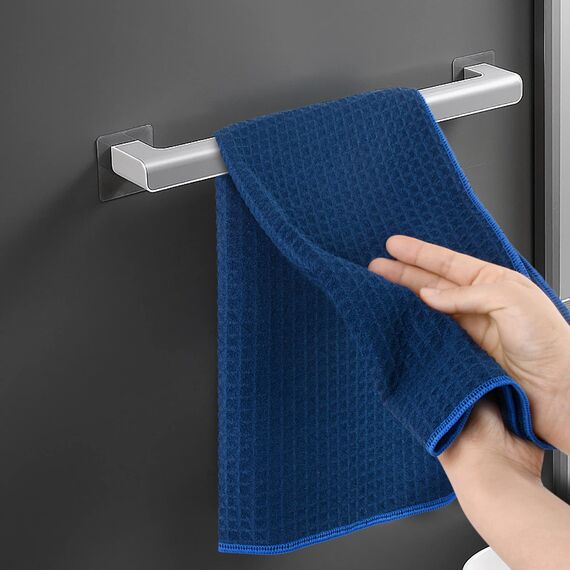 VIVOTE 3er-Pack Microfaser Geschirrtücher, Waffelgewebe Küchenhandtücher, Super saugfähige Trocknungstücher 40 cm x 56 cm Dunkel Blau