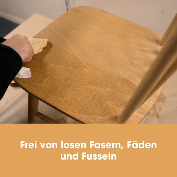 Furniture Clinic 6 Stück fusselfreie Reinigungstücher – 6 Reinigungstücher zum Reinigen, Ölen von Holzmöbeln, Auftragen von Holzwachsen und mehr