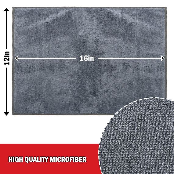 AIDEA Microfasertücher Mikrofasertücher 24 Pack, Wiederverwendbare Mikrofasertuch ReinigungstüCher, Fusselfrei, Streifenfrei Staubtuch für Haus, Küche, Auto, Motorrad, Fenster, 30 X 40 cm