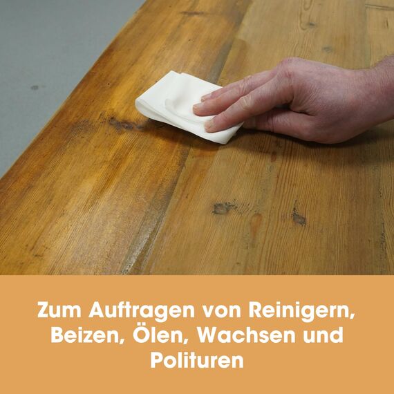 Furniture Clinic 6 Stück fusselfreie Reinigungstücher – 6 Reinigungstücher zum Reinigen, Ölen von Holzmöbeln, Auftragen von Holzwachsen und mehr