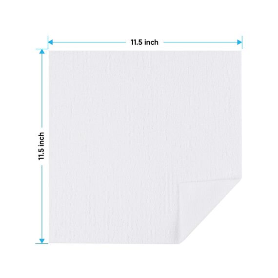 HOMEXCEL Weiß Microfasertücher 100 Stück, Mikrofasertücher Mikrofaser Reinigungstücher Putzlappen Küch Geschirrtücher für Küche,Glas, Auto, Motorrad, Fenster, 30 x 30 cm