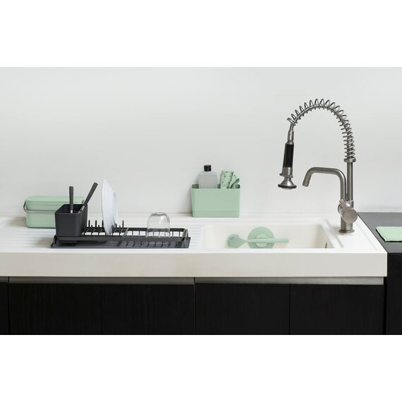 Brabantia - Sinkside Reinigungstücher Mikrofaser - Maschinenwaschbar - Saugt das 7-Fache Seines Eigengewichts Auf - Für die Reinigung von Geschirr, Arbeitsflächen & Spiegeln - 3er Set