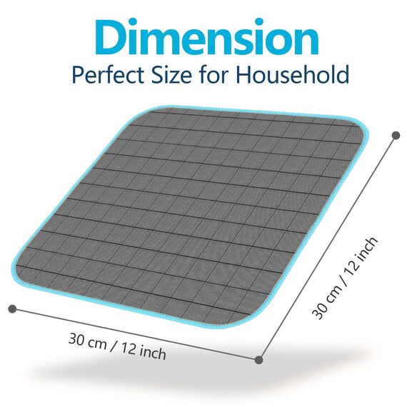 Airlab Fensterputztücher Carbon Tücher 400 GSM, Fenstertuch Streifenfrei Putztücher, Mikrofasertücher Auto Glas Fenster, Reinigungstuch Carbon Lappen für Kristallklare & Streifenfreie Scheiben, Blau