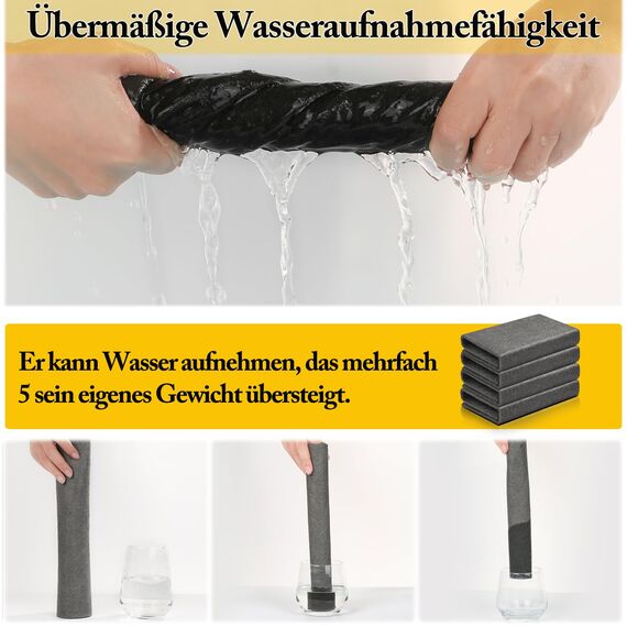 VEVOQIM 15 Stück Verdicktes Magisches Reinigungstuch Wiederverwendbare Mikrofaser Reinigungstuch Verdickt, für Autos,Küche,Glas, Badezimmer
