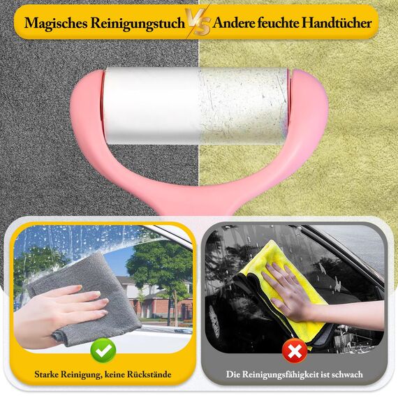 VEVOQIM 15 Stück Verdicktes Magisches Reinigungstuch Wiederverwendbare Mikrofaser Reinigungstuch Verdickt, für Autos,Küche,Glas, Badezimmer