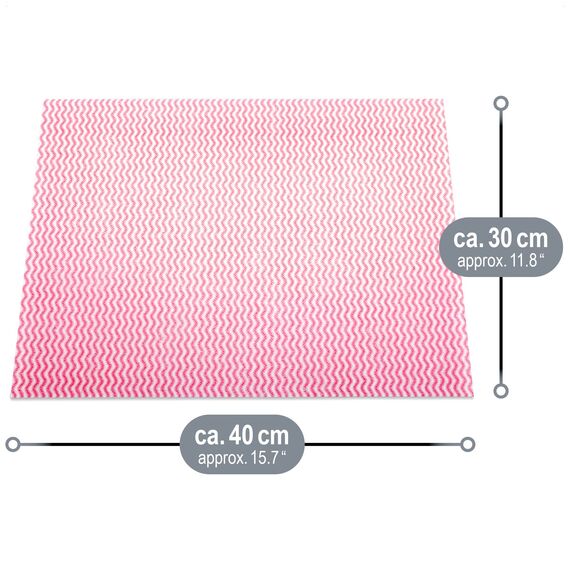 com-four® 30x Wischtuch - Wiederverwendbare Reinigungstücher für Küche, Bad und Haushalt - Mehrzweck-Lappen in 3 Farben - waschbares Putztuch (030 Blatt - 30x40cm - 3 Farben)