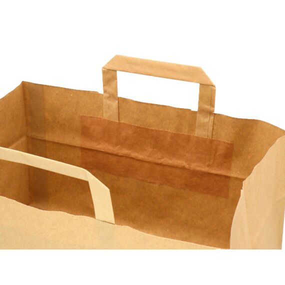 Sperling Bio-Kompostbeutel aus Kraftpapier, Papiertragetaschen 20 Liter, 28 x 32 x 22 cm, braun, kompostierbar, 25 Stück