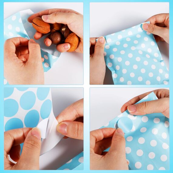 50 Stück Butterbrottüten, Candy bar Tüten Bunt Papiertüten Klein Geschenktüten Klein Mitgebsel Tüten Geschenktüten Kindergeburtstag Ostern Hochzeit Tüten zum Befüllen (175 Aufkleber)