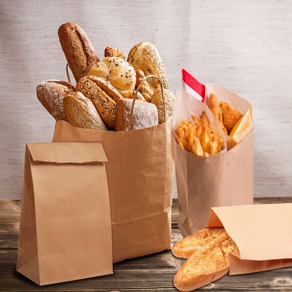 50 Stück Kraftpapiertüten, 30 x 20 x 12.5 cm Papiertüten Groß, Geschenktüten Papier, Kraftpapier Brottüten, Geschenkverpackung, kraftpapier Tüten für Weihnachten Geburtstagsparty Kindergeburtstag