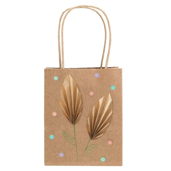 Idena 60058 - Papiertüten, 20 Stück, 12 x 5 x 15 cm, Geschenktüten, Kraftpapier Tüten, Basteltüten zum Verzieren und Verschenken, Braun