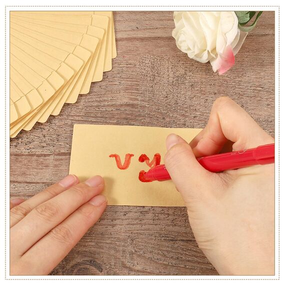 150 Stück Papiertüten Klein, 6 x 10 cm Samentütchen Minitüten Kleine Papiertüten zum Befüllen Flachbeutel Mini Kraftpapiertüten für Samen Ramadan Münzen Valentinstag Ostern (Braun)