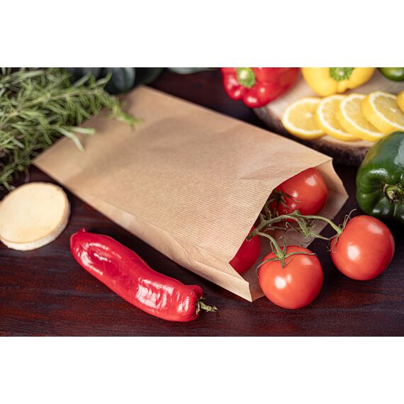 Pakico | 100 Papiertüten Braun 15 x 29 cm | Papiertüten für Süß | Verpackung | Mittagessen | Sandwich | Geburtstag Party | Geschenktüten | Umweltfreundlich | Ökologisch