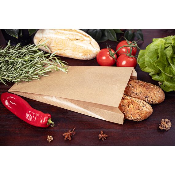 Pakico | 100 Papiertüten Braun 15 x 29 cm | Papiertüten für Süß | Verpackung | Mittagessen | Sandwich | Geburtstag Party | Geschenktüten | Umweltfreundlich | Ökologisch