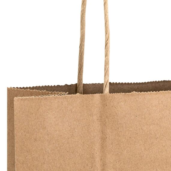 Idena 60057 - Papiertüten, 20 Stück, 18 x 8 x 21 cm, Geschenktüten, Kraftpapier Tüten, Basteltüten zum Verzieren und Verschenken