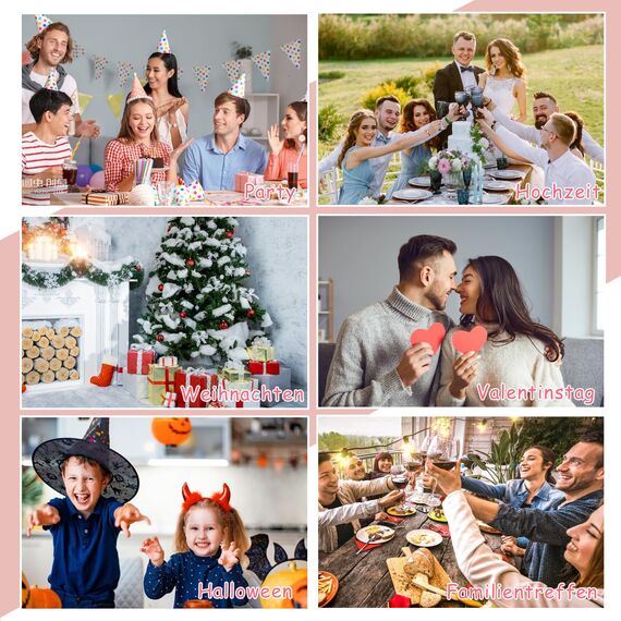 100 Stück Papiertüten Bunt, 18 x 9 x 6 cm Geschenktüte Klein mit 108 Aufkleber Tüten Kindergeburtstag Mitgebsel Tüten Partytüten für Ramadan Hochzeit Valentinstag Geburtstag Ostern (10 Farben)