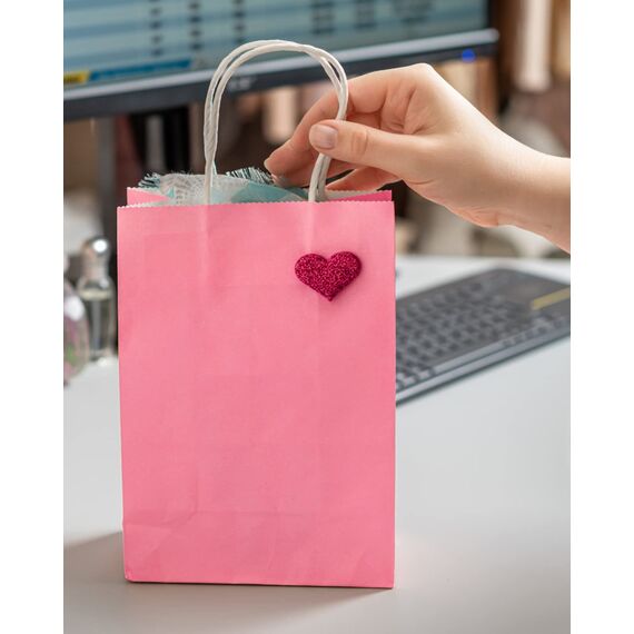 BESCOST Papiertüten, 40 Stück Geschenktüten, Kraftpapiertüten mit Henkel, 21 x 27 x 11cm, Geschenktüten für Einkaufen, Hochzeiten, Verpackungen, Partys, Geburtstag, Weihnachten, 130 g/m², Bunt