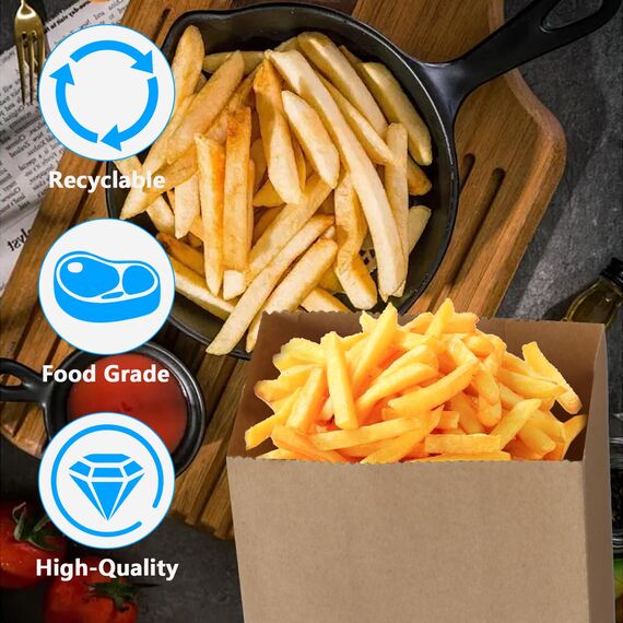 50 x Papiertüten Klein, 13x8x24cm Braun Papiertüten Geschenktüten, Butterbrottüten, Samentütchen, Mitgebsel Tüten für Hochzeit Party(L)