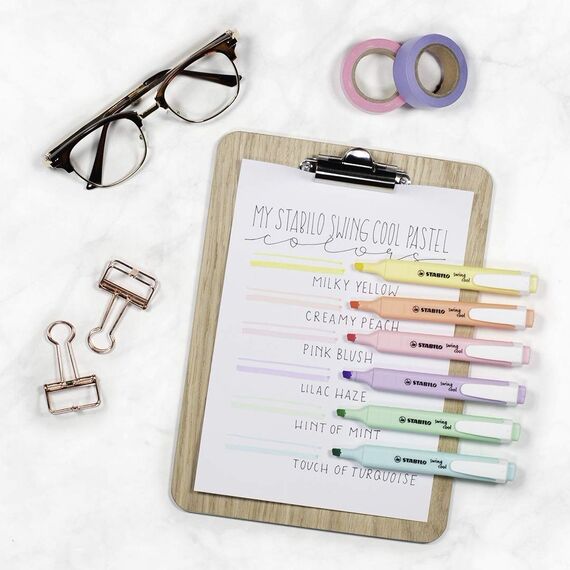 STABILO - Textmarker - swing cool Pastel - 6er Pack