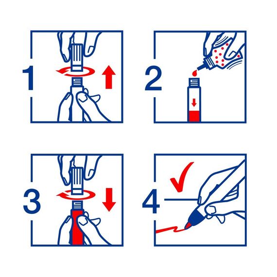 edding 300 Permanentmarker - 10 Stifte - Rundspitze 1,5-3 mm - wasserfest, schnell-trocknend - wischfest - für Karton, Kunststoff, Glas, Holz, Metall, Glas