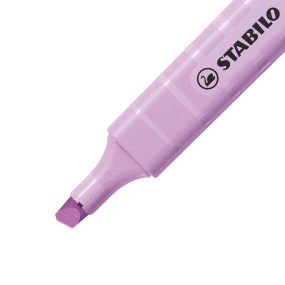 STABILO - Textmarker - swing cool Pastel - 4er Pack - Hauch von Minzgrün, rosiges Rouge, Schimmer von Lila, zartes Türkis