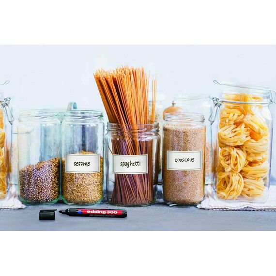 edding 300 Permanentmarker - violett - 10 Stifte - Rundspitze 1,5-3 mm - wasserfest, schnell-trocknend - wischfest - für Karton, Kunststoff, Glas, Holz, Metall, Glas