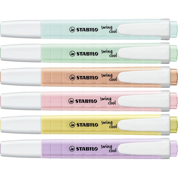 STABILO - Textmarker - swing cool Pastel - 6er Pack - Blister