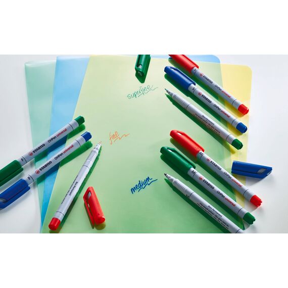 STABILO Folienstifte OH Pen F 0,7mm non-permanent (4 piece)