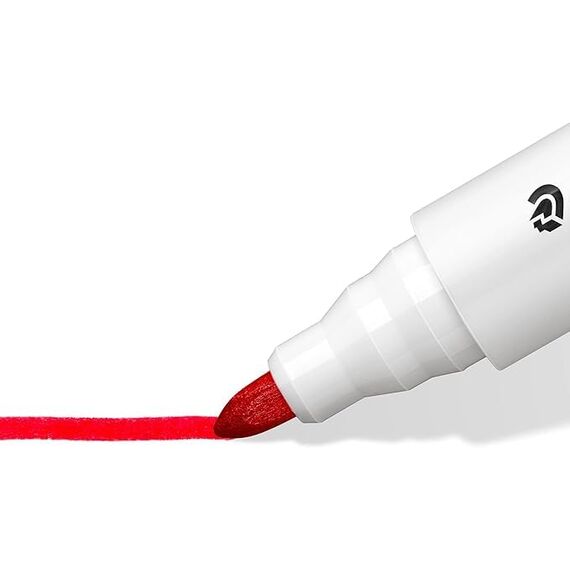 STAEDTLER Lumocolor 351 WP6 Whiteboard-Marker, Rundspitze ca. 2 mm Linienbreite, Set mit 6 Farben (6 stück (1er Pack))