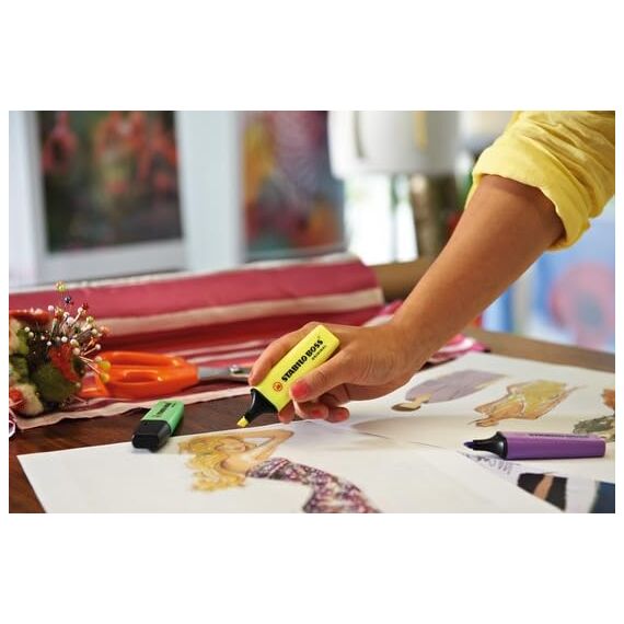 STABILO - Textmarker - BOSS ORIGINAL - 4er Pack - gelb, orange, grün, pink