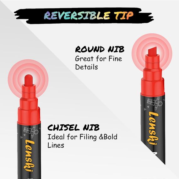 Lenski 30 Kreidestifte für Tafel Abwaschbar, 6mm Kreidestifte für Fenster, Ostergeschenke Kinder, Oster Basteln Kinder Stifte, Kreidestift Kreidemarker Fenster, Fensterkreide Stifte Glasmalstifte