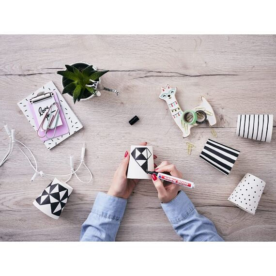 edding 3000 Permanentmarker - türkis (blau) - 10 Stifte - Rund-Spitze 1,5-3 mm - schnell trocknender Permanent Marker - wasserfest, wischfest - für Karton, Kunststoff, Holz, Metall - Universalmarker