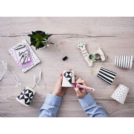 edding 3000 Permanentmarker - orange - 10 Stifte - Rund-Spitze 1,5-3 mm - schnell trocknender Permanent Marker - wasserfest, wischfest - für Karton, Kunststoff, Holz, Metall - Universalmarker