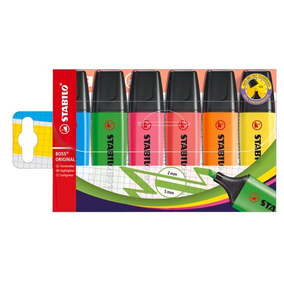 STABILO - Textmarker - BOSS ORIGINAL - 6er Pack