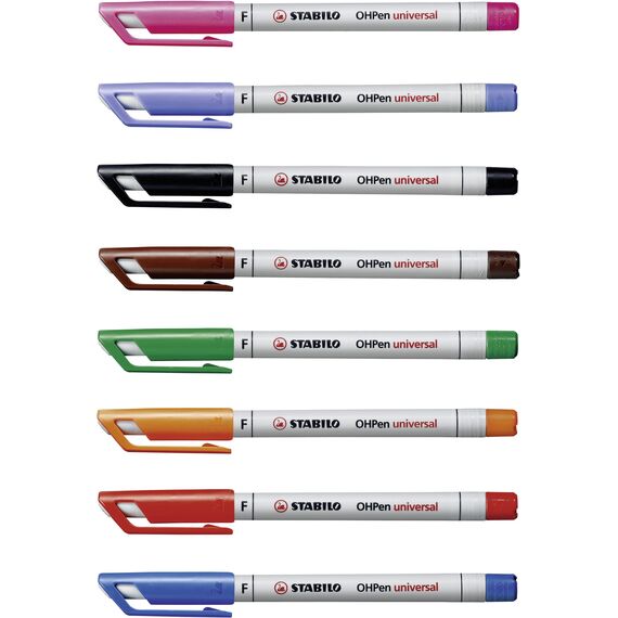 STABILO - Folienstift - OHPen universal - wasserlöslich fein - 8er Pack