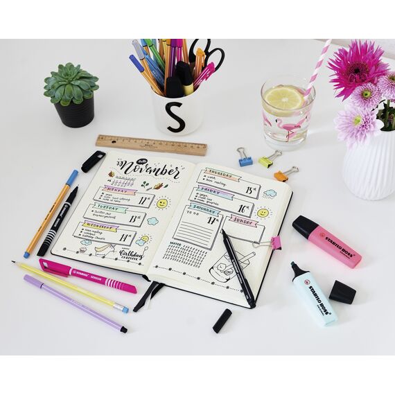 STABILO - Textmarker - BOSS ORIGINAL - My STABILO Journal - 6er Pack - mit 6 verschiedenen Farben