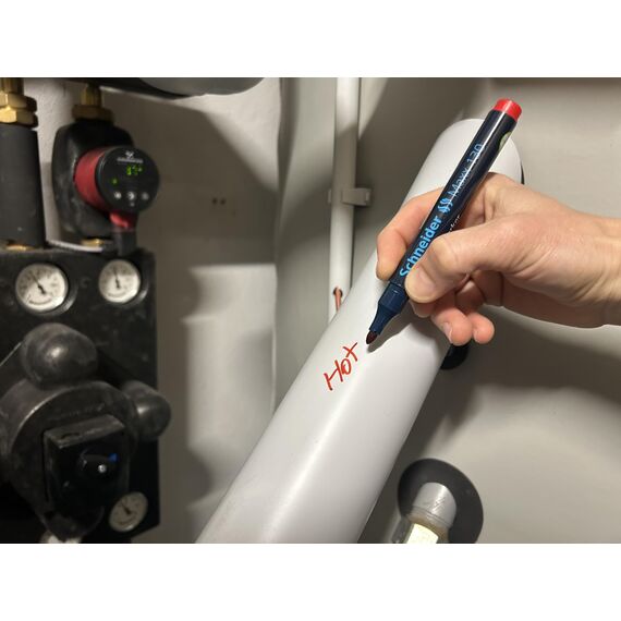 Schneider Maxx 130 Permanent-Marker mit Rundspitze (Strichstärke: 1-3 mm, nachfüllbar) 4er Packung sortiert
