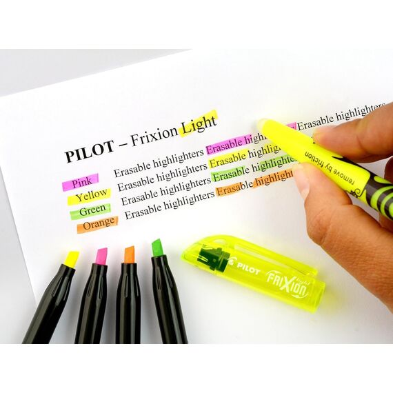 PILOT - Set FriXion Light - Radierbarer Textmarker - Keilspitze für feine oder breitere Linien (Pastell + Neon + Natureal Set, 18 Stück)