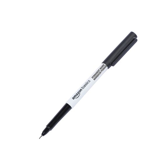 Amazon Basics Ultra Fine Point Permanent Markers, Assorted Colors, 24-Pack