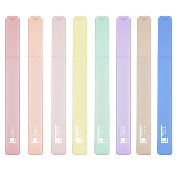 Willingood Textmarker Pastell Bibel Marker, Highlighter Set mit Weicher Meißel Spitze, 8 Stück, Dry Fast, Bibel Stifte für Dünne Papier Journal Planer Buch