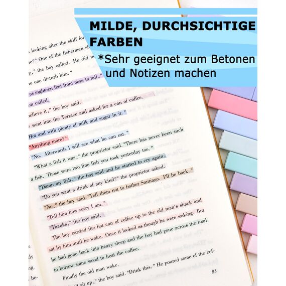 Willingood [12er-Pack] Ästhetische Textmarker mit weicher Keilspitze, No Bleed Bible Highlighter Pastell, Trocknet Schnell Highlighter Stifte