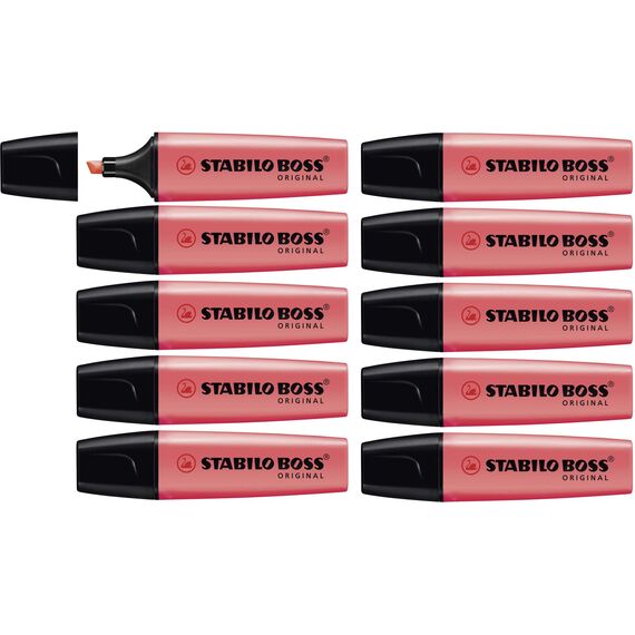 STABILO - Textmarker - BOSS ORIGINAL - 10er Pack - rot