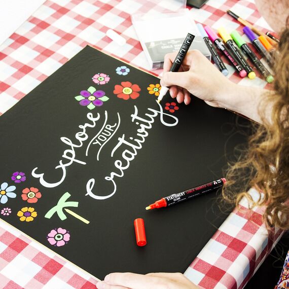 STATIONERY ISLAND Kreidestifte für Tafel Abwaschbar, Weiß Kreidestift für Fenster, 3mm 1 Stück Kreidemarker, Fensterstifte