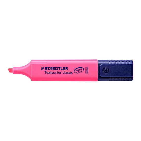 STAEDTLER 364-23 Textsurfer classic Textmarker, Keilspitze, circa 1 - 5 mm, 10 Stück im Kartonetui, pink