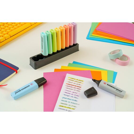 STABILO - Textmarker - BOSS ORIGINAL - 10er Tischset - mit 10 verschiedenen Pastellfarben