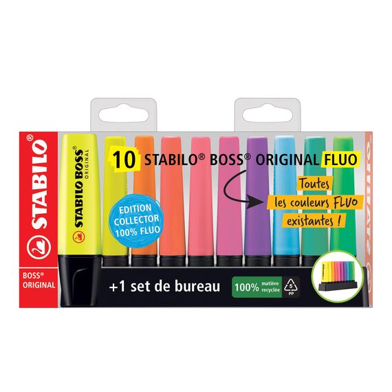 STABILO - Textmarker BOSS ORIGINAL - 10er Tischset
