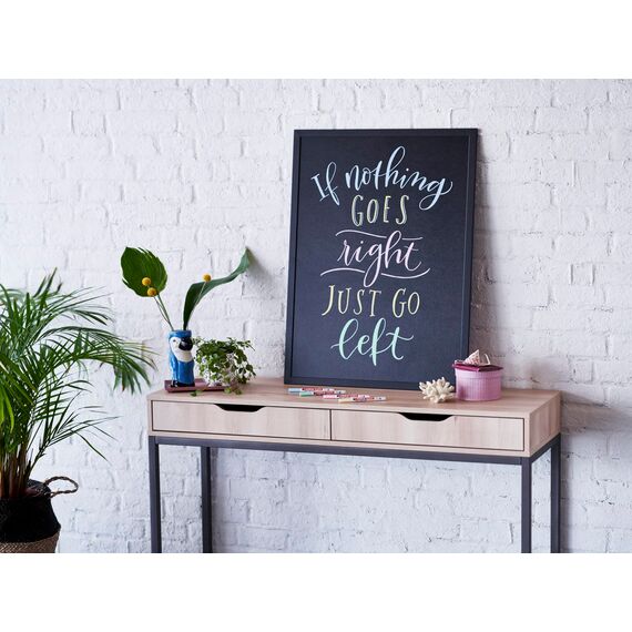 edding 4085 Kreidemarker - Rundspitze 1-2 mm - dünner Kreidestift für Tafel abwischbar - zum Beschriften von Fenster, Glas, Spiegel - Tafelstift mit deckenden Farben (5 Stifte - Schwarz)